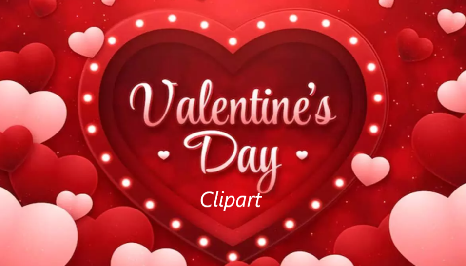 Happy Valentine’s Day Clipart 2025